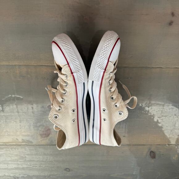 Converse Unisex Natural Ivory Chuck Taylor All Star Canvas Sz 9 - Picture 12 of 16